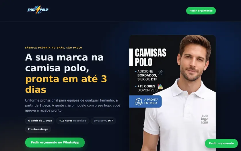 Site da Fast Polo