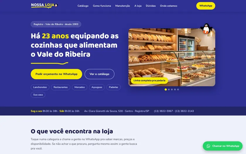 Site da Nossa Loja do Vale